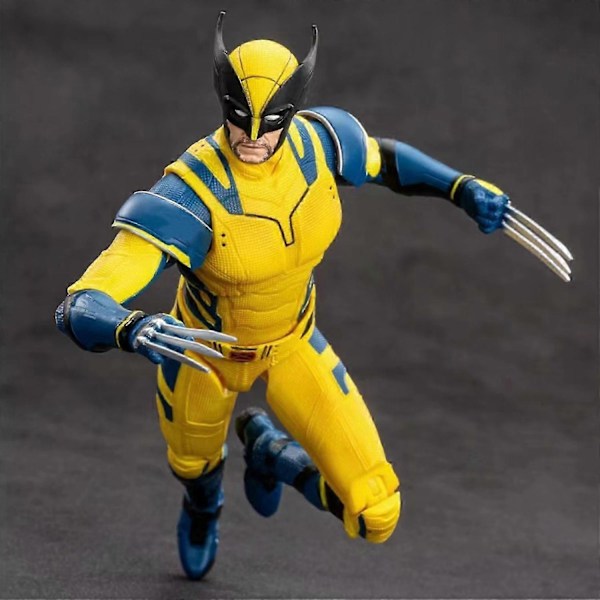 2024 Marvel Deadpool & Wolverine Actionfigurer av ZD Toys i Askgrå