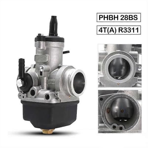 Motorcykelkarburator til Dellorto Phbh 28Bs 4T(A) R3311 til Scooter Vespa Kart Elastisk Montering Universal