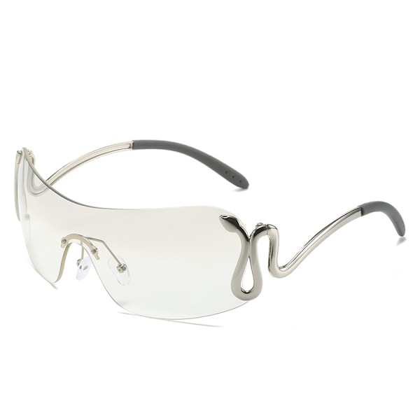 NWOGLSS 3559 Luksus Slange Smykker Y2K Dame Mode Solbriller 2024 C6 Sølv / Sølv C6 Silver / Silver Fashionable sunglasses