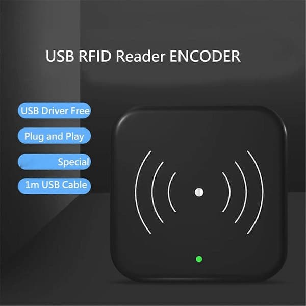 TTLOCK Smart Card Encoder NFC 13.56M IC-kortläsare RFID-chipskanner Black