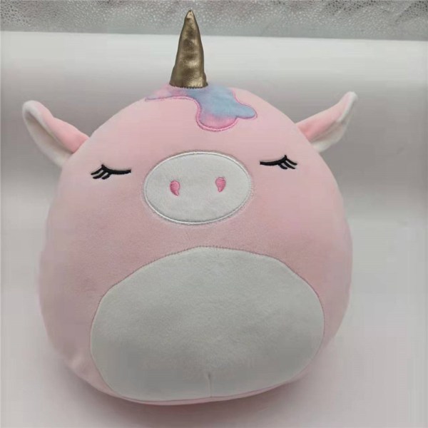 20 cm Squishmallow puteleke leketøy ROSA HUND ROSA HUND Pink unicorn 30 cm