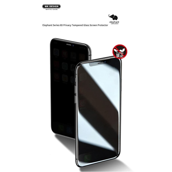 Privatlivsbeskyttelsesglas (6D buet / fuld) til iPhone 13 mini (5,4\"), sort, Sero—pa