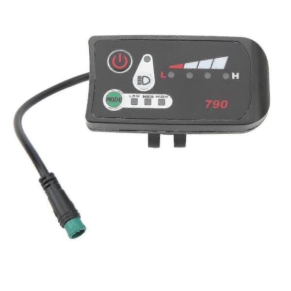 eBike LED Strømindikator – 5-pinners plugg og styrefeste 24V
