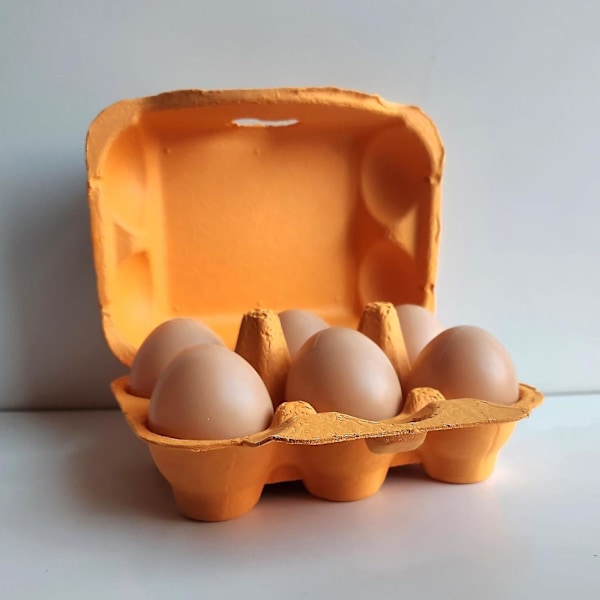 FRESH EGGS DAILY 18 kpl Värillinen Uudelleenkäytettävä Paperimassa Pahvi Munakotelo 6-lokeroinen Munakotelo Chic Cuma Grmez Lahja Perheelle SWHY