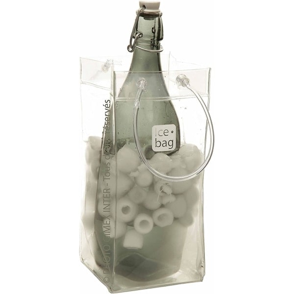 Gimex 17407 wine cooler, holds 1 bottle, transparent, 25.5x 11 cm