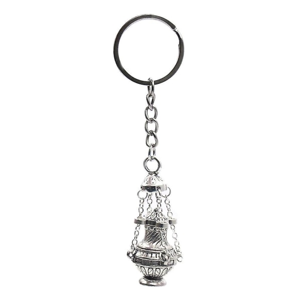 Christian Incense Burner Keychain Catholic Church Decoration Arts and Crafts