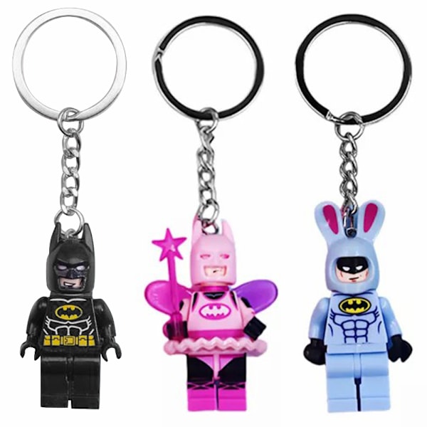 2024 Batman Fe Keychains Rygsæk Nøgleringe 2024 Nøglering Nøgleringe Sød Vedhæng Nøgle Hængende Taske Nøglering Blue