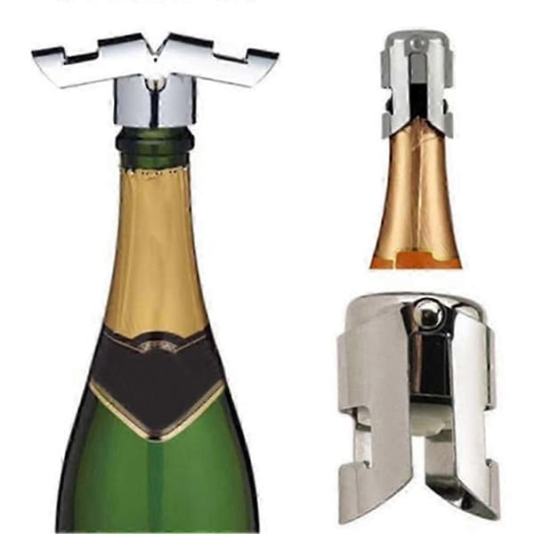 Slitstark champagnekorkskruv i rostfritt stål