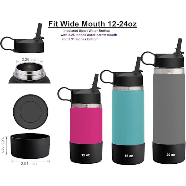 Sugerrør og lokk for Hydro Flask Wide Mouth og andre merker av isolerte vannflasker
