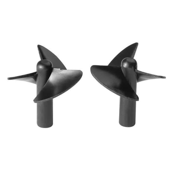 Fiskebåds tilbehør - Erstatningspropeller, 3-bladet propel, RC bådpropeller (1 par propeller)