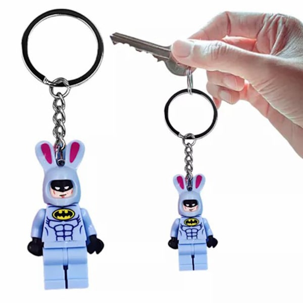 2024 Batman Fe Keychains Rygsæk Nøgleringe 2024 Nøglering Nøgleringe Sød Vedhæng Nøgle Hængende Taske Nøglering Blue