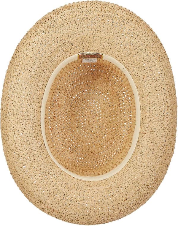 Hæklet Foldbar Raffia Hat til Udendørs Aktiviteter