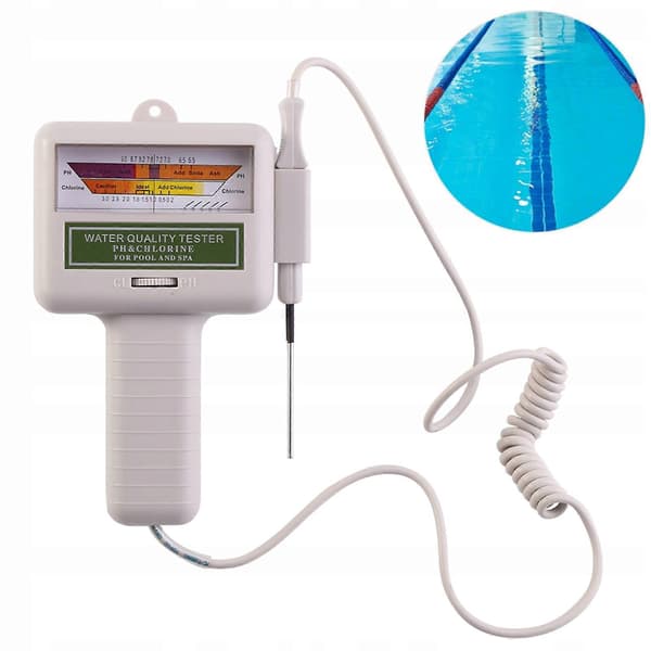 Pool Meter Ph og Klor Vanntester Basseng Jacuzzi Måler Pozi
