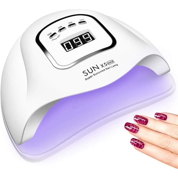 120W UV/LED Nagellampa med 10s/30s/60s/99s