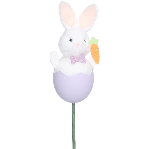 Bedårande Kanin Påskägg Dekoration, Unikt DIY Blomsterarrangemang för Speciella Tillfällen (lila) purple