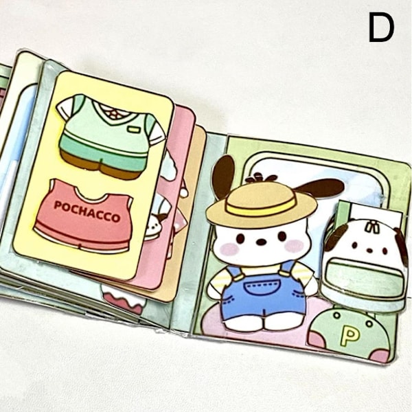 DIY Stillebok Sanrio Doudoubok Utdannende Kuromi Hjemmelaget Nest - Perfekt Pudding dog one-size