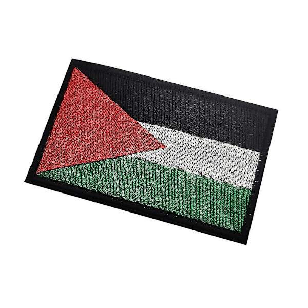 Set med 2 Palestina-märken Armband Flagga Velcro Ryggsäck Badge Free Palestine