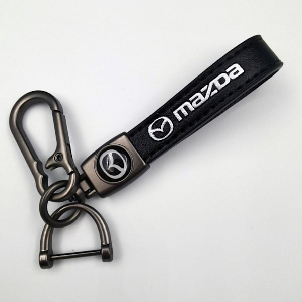 Personoitu avaimenperä metallilogolla - Nahkainen avaimenperä miehille Ma Zhi Ma Zhi Ma Zhi Ma Zhida Gunmetal Hardware