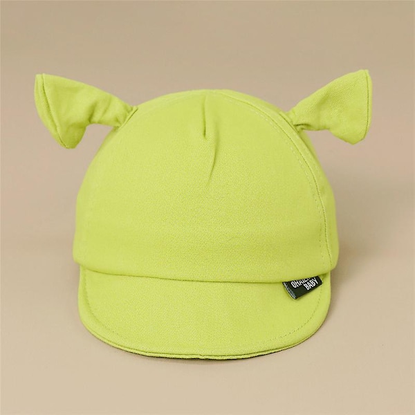 Unisex Monster Shrek Hat til børn piger drenge Halloween Bonnet Bomuld Spand Hat Grøn Festlig Sjov Skullies Beanie Fisker Caps