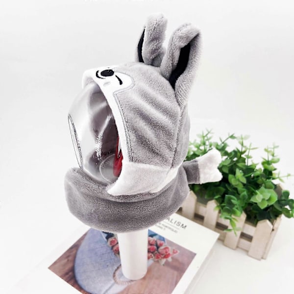 Kpop Stray Kids Lightstick Plyschöverdrag Skzoo Konsert Ljusskydd Docktillbehör Kappa Hatt Lampskärm Fans Samling Gåva[D] A