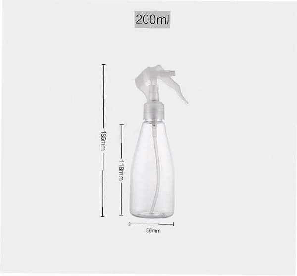 3st Kosmetiska Sprayflaskor Tomma Återanvändbara Plast Transparent Spruta (200ml)