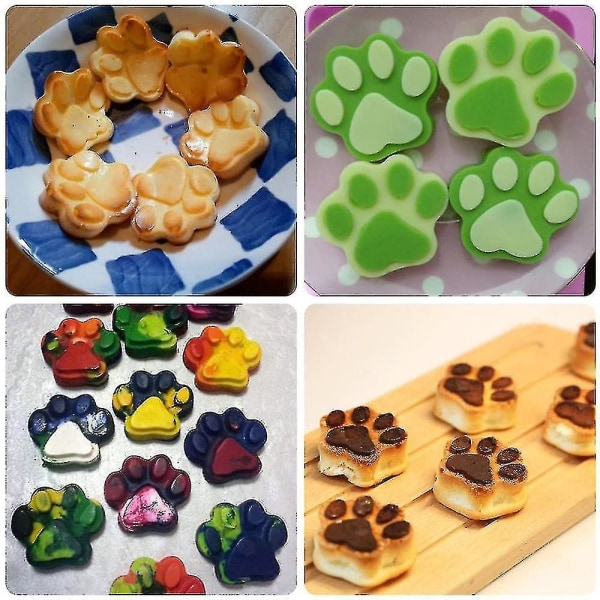 Pcs Silicone Molds Puppy Dog Paw And Bone Shaped Reusable Ice Candy