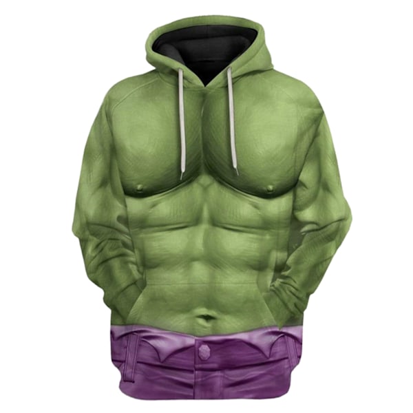 Hulk Cosplay Perifer Hoodie Jul Vuxen Tröja L S