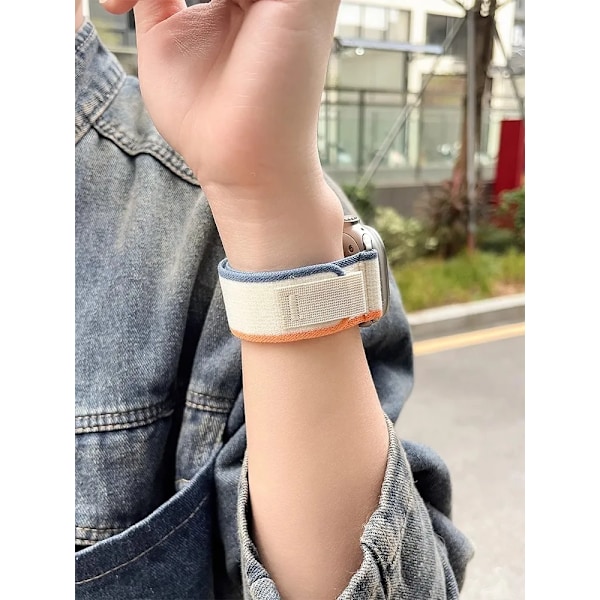 Trail-ranneke Apple Watch Ultra 2 -rannekkeelle 49mm 44mm 45mm 40mm 41mm 38mm 42mm 45 44 mm rannekoru iWatch-sarja 8 9 7 6 5 3 se vihreä punainen vihreä punainen green red 38 40 41mm