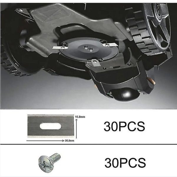 30 Pack Grass Blade For Husqvarna With Double Sharp Stainless Steel Blade 36.5*18.5*0.65mm Versailles Best Gift