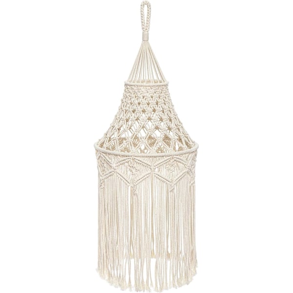 Boho Macrame-riippuvalaisimen varjostin, moderni toimisto