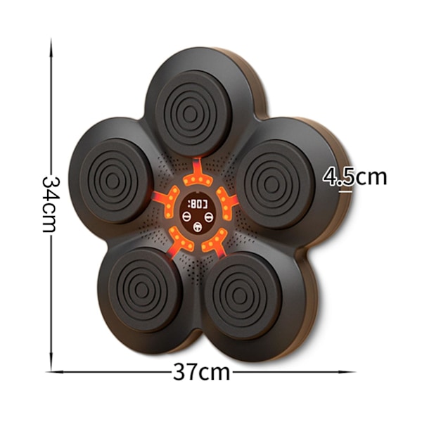 Boxningsmaskin med musik, elektronisk boxare, bärbar väggmonterad Bluetooth-musik elektronisk boxare, present till barn och vuxna Only boxing machines