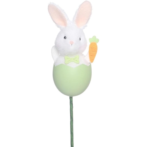 Bedårande Kanin Påskäggsdekoration, Unikt DIY-blomsterarrangemang för Speciella Tillfällen (grön) green