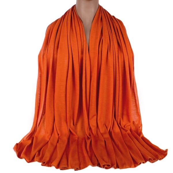 Mjuka huvuddukar pannband för kvinnor stretch jersey huvud Scarf-Orange