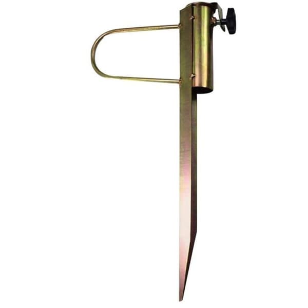 Strandparaplybase - PZCC - Solid metall - Sand-/gressforankring - Kompatibel med terrasseparaplyer