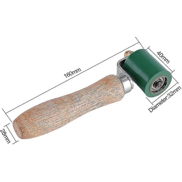 Käsipaine rullapuristin 40mm Rodillo De Costuras Käsi rulla, Silikoni Haute Sauma Käsipaine rulla Pvc Katto Hitsaus Työkalu (vihreä) A161