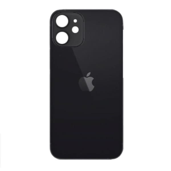 iPhone 12 musta takalasi liimalogolla