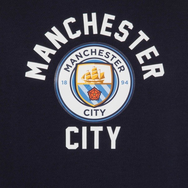 Manchester City Drenge Hættetrøje Fleece Grafik Børn OFFICIEL Fodboldgave 130cm