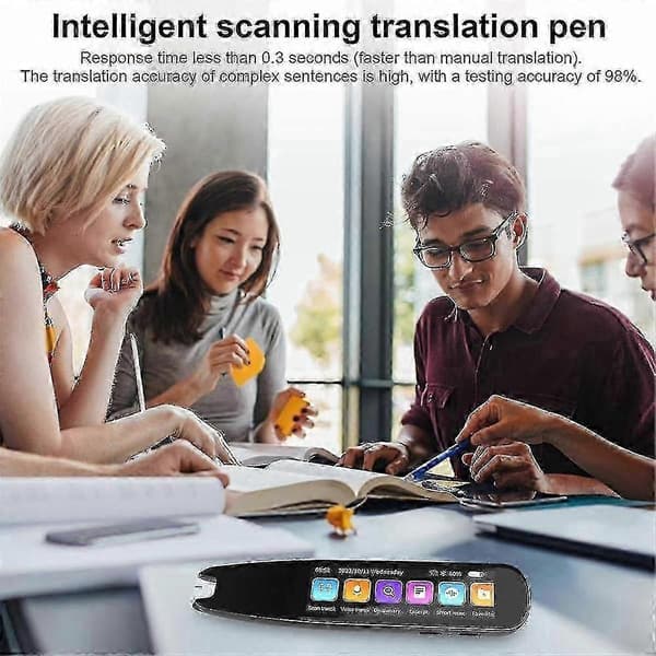 Scan Reader Pen, OCR Digital Pen Reader, Tekst til tale læsepen, Stemmeoversættermaskine 131 sprog oversætter
