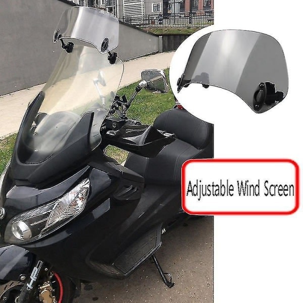 Transparent Färgad Universal Motorcykel Justerbar Vindruta Förlängning Vindruta Spoiler Deflektor