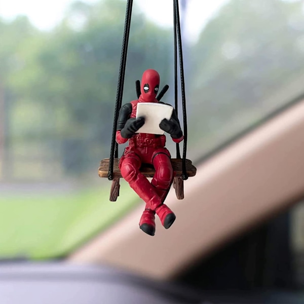 Søt Deadpool-bilanheng, gyngende Deadpool-anheng, bildekorasjonsanheng car pendant