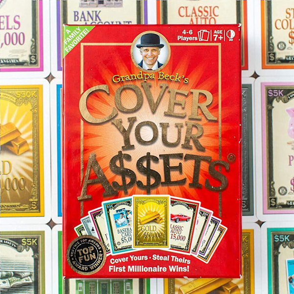 Grandpa Beckin 2024 Cover Your Assets -korttipeli - Hauska ja perheystävällinen korttipeli