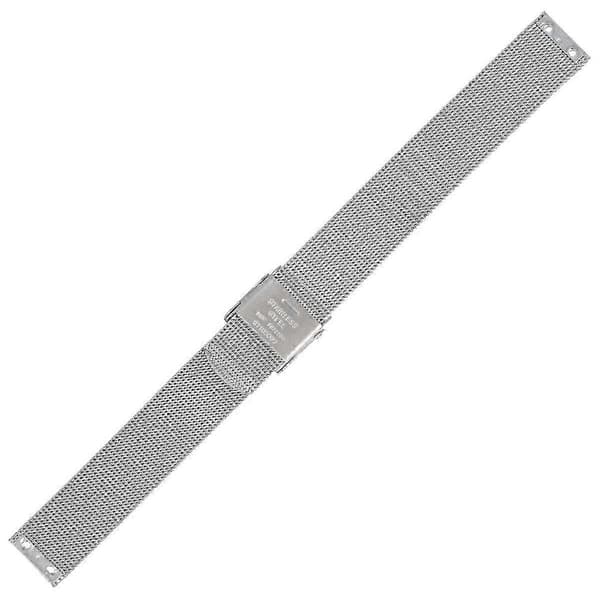Klokkerem 14 mm rustfritt stål sølv