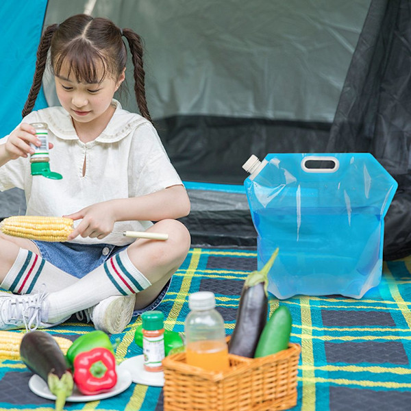 2 st 10L Vikbar Vattenbehållare Vattentank Vattenpåse Vattenbehållare Camping Vattenförvaring