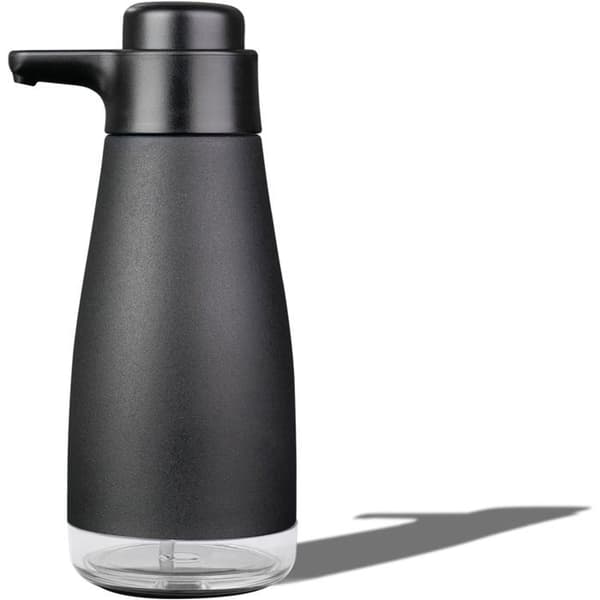 Sæbedispenser i rustfrit stål til køkkenet, 470 ml, køkkenredskaber til hjemmet, mat sort