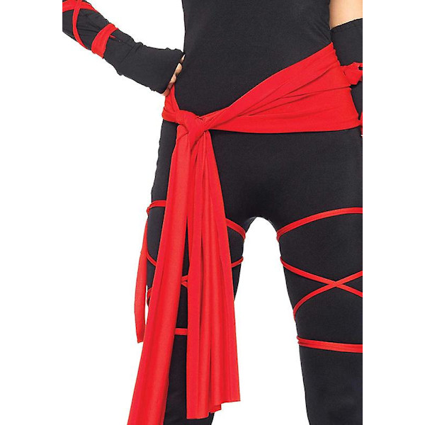 Dødelig Ninja Kostume til Kvinder - 6 Dele - Halloween Kostume til Voksne M