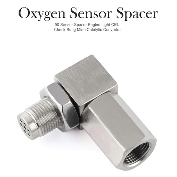 Universal O2 iltsensoradapter 90° grad 02 Bung forlænger katalytisk forlængerspacer M18X1.5 Ca