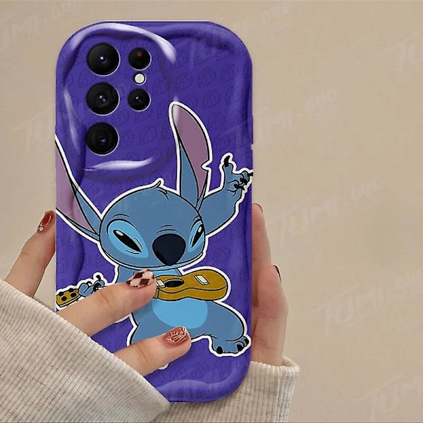 Cartoon Disney Stitch 3D Wave Case For Samsung Galaxy A54 A34 A14 A24 A13 A23 A33 A53 A73 A15 A05 A05S Soft Silicone Cover Funda 1 Galaxy A22 4G