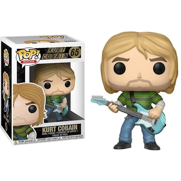 Kurt Cobain 64# 65# 66# 67# Se Vinyl Action Figur Samling Limited Edition Model Legetøj Til Børn Fødselsdagsgave [HK] 65