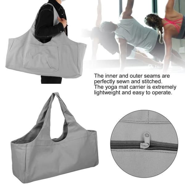 Yogaväska - TIP - Oversized - Stor kapacitet - Axelväska - Grå