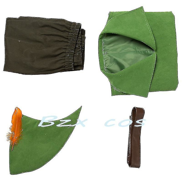 Peter Pan Cosplay Anime Kostyme Grønn Alv Uniform Kjoler Gutter Jenter Halloween Karneval Kostyme Fancy Dress Suit Menn -a Barn 130 Barn 130 Kid 130 Men